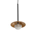 GLOBOSTAR® JOLIET 999-0042 Μοντέρνο Κρεμαστό Φωτιστικό Οροφής με Ντουί 1 x G9 AC 220-240V IP20 - Μαύρο & Χρυσό - Μ20 x Π20 x Y43cm - ledmania.gr