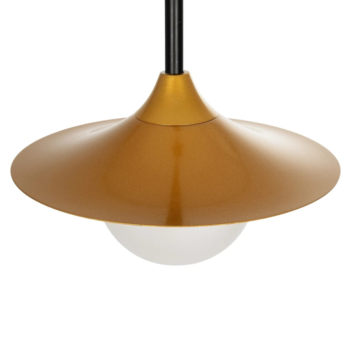 GLOBOSTAR® JOLIET 999-0042 Μοντέρνο Κρεμαστό Φωτιστικό Οροφής με Ντουί 1 x G9 AC 220-240V IP20 - Μαύρο & Χρυσό - Μ20 x Π20 x Y43cm - ledmania.gr
