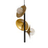 GLOBOSTAR® JOLIET 999-0046 Μοντέρνο Κρεμαστό Φωτιστικό Οροφής με Ντουί 3 x G9 AC 220-240V IP20 - Μαύρο & Χρυσό - Μ27 x Π27 x Y62cm - ledmania.gr