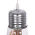 GLOBOSTAR® LAMP 999-0056 Μοντέρνο Κρεμαστό Φωτιστικό Οροφής με Ντουί 1 x E27 AC 220-240V IP20 - Διάφανο, Χρυσό & Ασημί - Μ15 x Π15 x Υ27cm - ledmania.gr