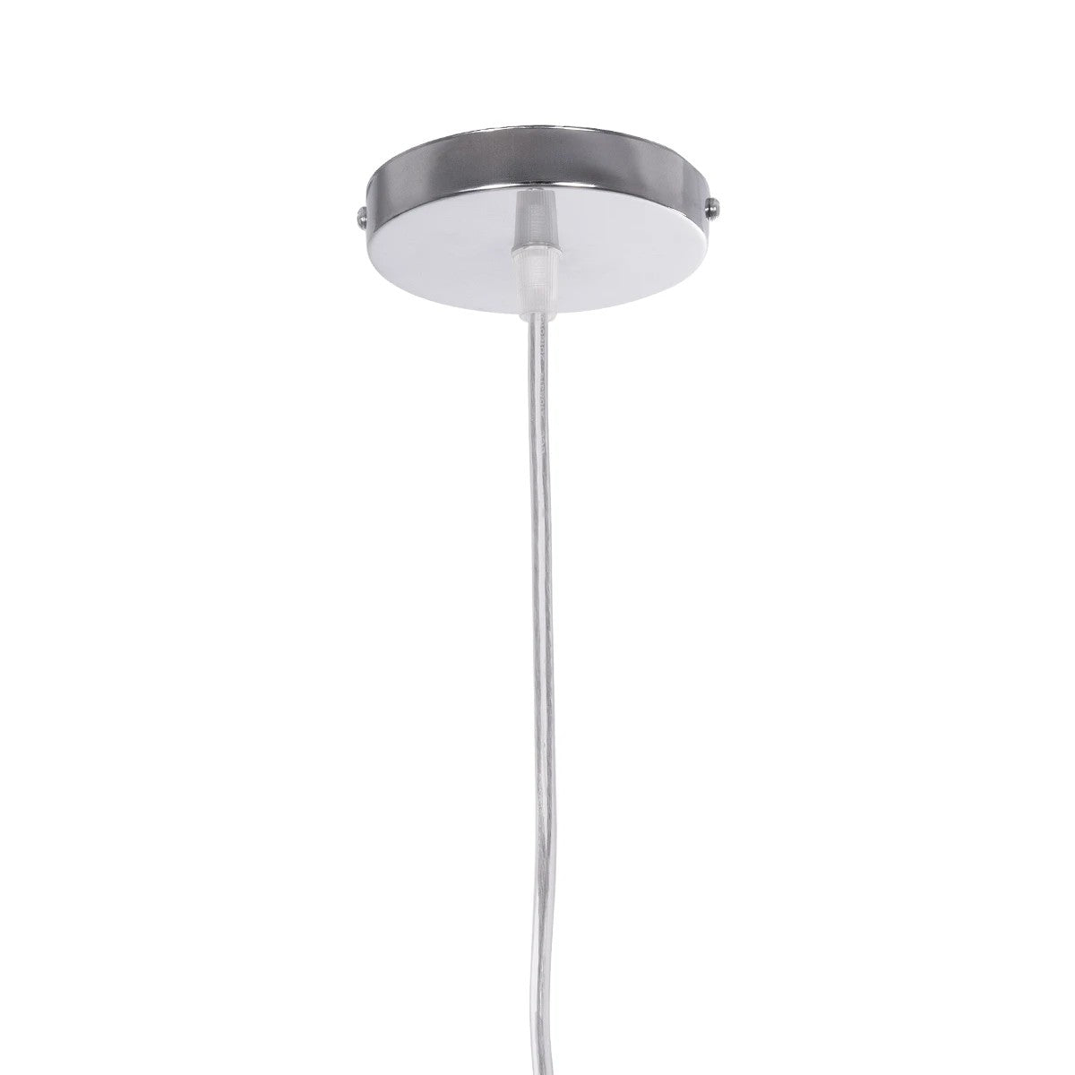 GLOBOSTAR® LAMP 999-0056 Μοντέρνο Κρεμαστό Φωτιστικό Οροφής με Ντουί 1 x E27 AC 220-240V IP20 - Διάφανο, Χρυσό & Ασημί - Μ15 x Π15 x Υ27cm - ledmania.gr