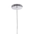 GLOBOSTAR® LAMP 999-0056 Μοντέρνο Κρεμαστό Φωτιστικό Οροφής με Ντουί 1 x E27 AC 220-240V IP20 - Διάφανο, Χρυσό & Ασημί - Μ15 x Π15 x Υ27cm - ledmania.gr