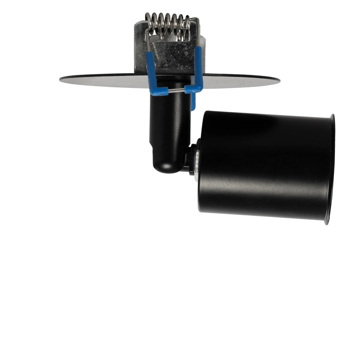 GloboStar® SARA 999-0058 Χωνευτό Φωτιστικό Οροφής Σποτ Μονόφωτο 1 x E27 IP20 Μαύρο Μέταλλο - Μ8,5 x Π8,5 x Υ11cm - ledmania.gr