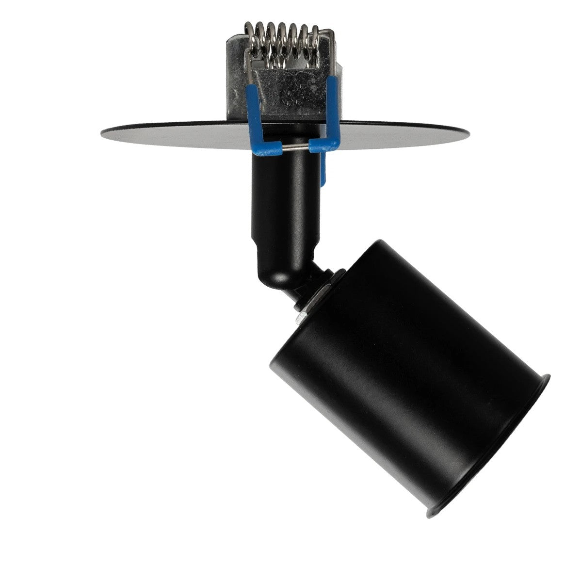 GloboStar® SARA 999-0058 Χωνευτό Φωτιστικό Οροφής Σποτ Μονόφωτο 1 x E27 IP20 Μαύρο Μέταλλο - Μ8,5 x Π8,5 x Υ11cm - ledmania.gr