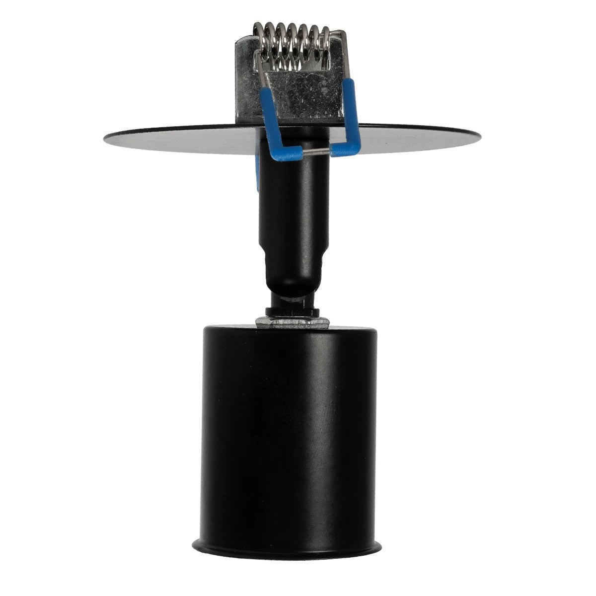 GloboStar® SARA 999-0058 Χωνευτό Φωτιστικό Οροφής Σποτ Μονόφωτο 1 x E27 IP20 Μαύρο Μέταλλο - Μ8,5 x Π8,5 x Υ11cm - ledmania.gr