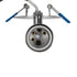 GloboStar® SARA 999-0059 Χωνευτό Φωτιστικό Οροφής Σποτ Μονόφωτο 1 x E27 IP20 Ασημί Μέταλλο - Μ8,5 x Π8,5 x Υ11cm - ledmania.gr