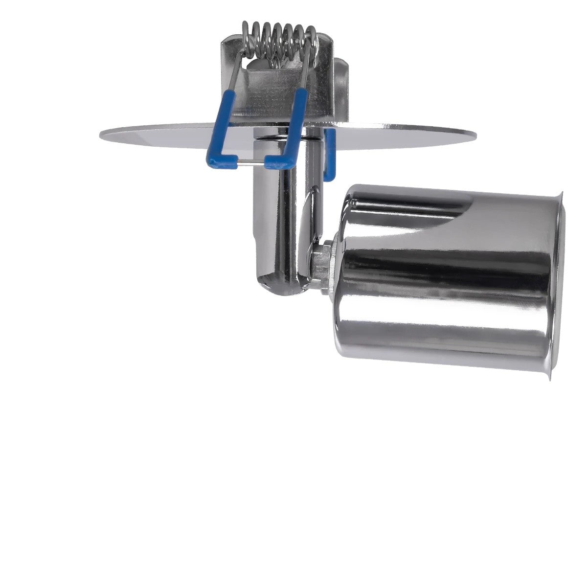 GloboStar® SARA 999-0059 Χωνευτό Φωτιστικό Οροφής Σποτ Μονόφωτο 1 x E27 IP20 Ασημί Μέταλλο - Μ8,5 x Π8,5 x Υ11cm - ledmania.gr