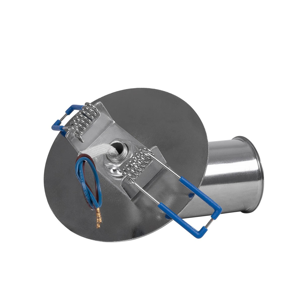 GloboStar® SARA 999-0059 Χωνευτό Φωτιστικό Οροφής Σποτ Μονόφωτο 1 x E27 IP20 Ασημί Μέταλλο - Μ8,5 x Π8,5 x Υ11cm - ledmania.gr