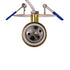 GloboStar® SARA 999-0060 Χωνευτό Φωτιστικό Οροφής Σποτ Μονόφωτο 1 x E27 IP20 Χρυσό Μέταλλο - Μ8,5 x Π8,5 x Υ11cm - ledmania.gr