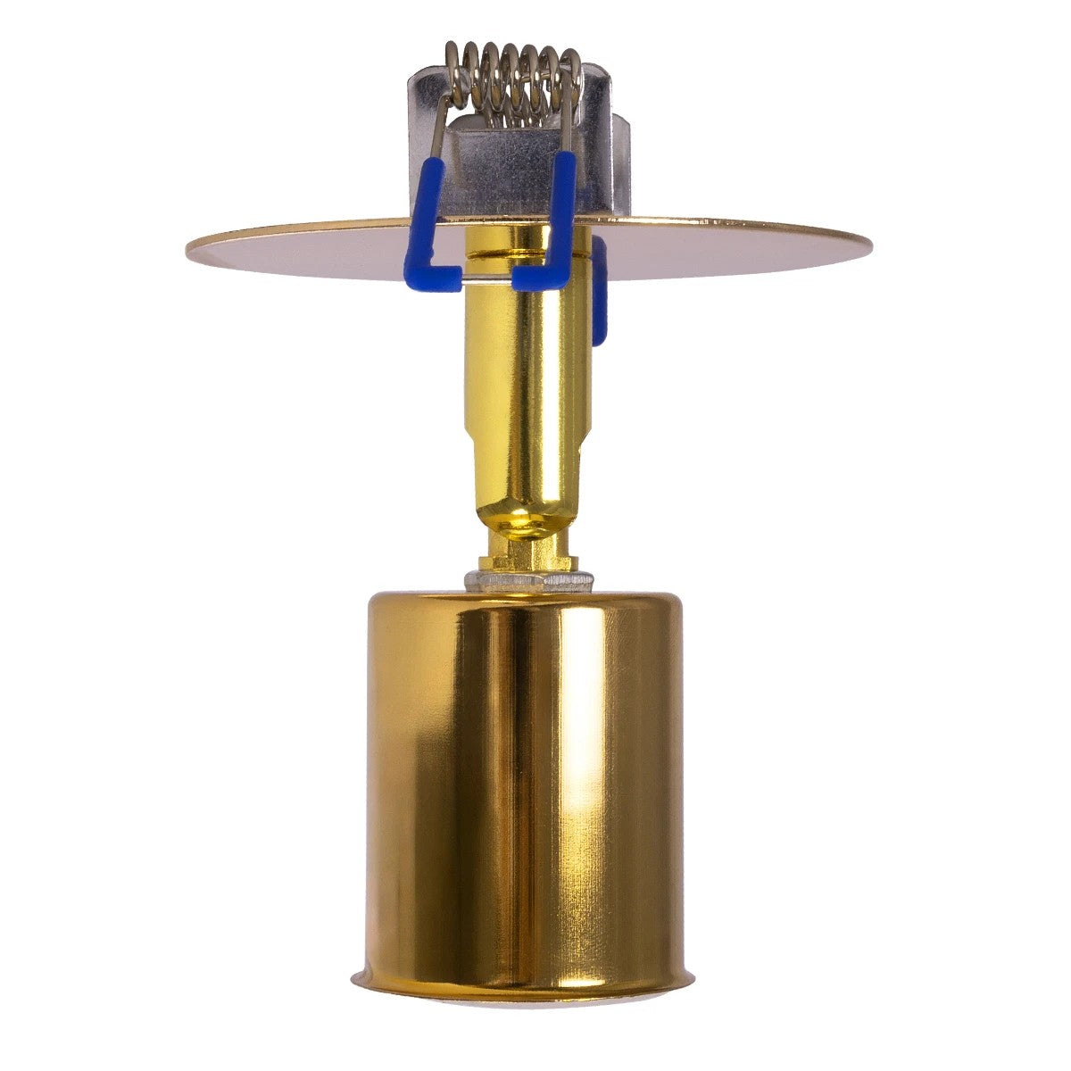 GloboStar® SARA 999-0060 Χωνευτό Φωτιστικό Οροφής Σποτ Μονόφωτο 1 x E27 IP20 Χρυσό Μέταλλο - Μ8,5 x Π8,5 x Υ11cm - ledmania.gr