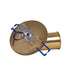 GloboStar® SARA 999-0060 Χωνευτό Φωτιστικό Οροφής Σποτ Μονόφωτο 1 x E27 IP20 Χρυσό Μέταλλο - Μ8,5 x Π8,5 x Υ11cm - ledmania.gr
