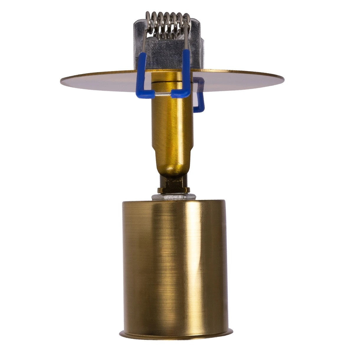 GloboStar® SARA 999-0061 Χωνευτό Φωτιστικό Οροφής Σποτ Μονόφωτο 1 x E27 IP20 Χρυσό Μέταλλο - Μ8,5 x Π8,5 x Υ11cm - ledmania.gr