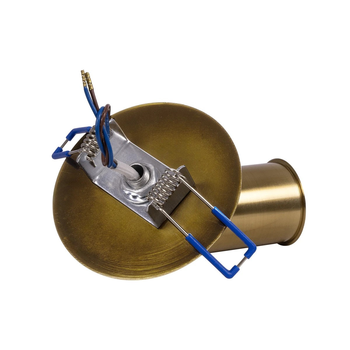 GloboStar® SARA 999-0061 Χωνευτό Φωτιστικό Οροφής Σποτ Μονόφωτο 1 x E27 IP20 Χρυσό Μέταλλο - Μ8,5 x Π8,5 x Υ11cm - ledmania.gr