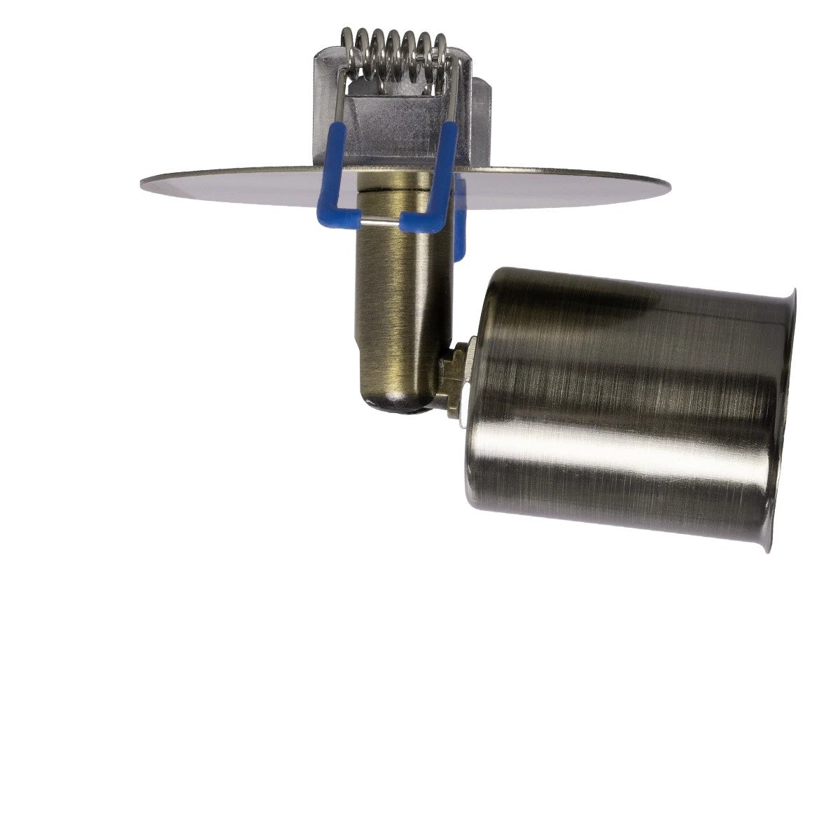 GloboStar® SARA 999-0062 Χωνευτό Φωτιστικό Οροφής Σποτ Μονόφωτο 1 x E27 IP20 Μπρούτζινο Μέταλλο - Μ8,5 x Π8,5 x Υ11cm - ledmania.gr