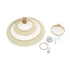 GLOBOSTAR® VENTALIA 999-0067 Boho Κρεμαστό Φωτιστικό Οροφής με Ντουί 1 x E27 AC 220-240V IP20 - Μπεζ - Μ60 x Π60 x Υ30cm