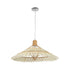 GLOBOSTAR® VENTALIA 999-0067 Boho Κρεμαστό Φωτιστικό Οροφής με Ντουί 1 x E27 AC 220-240V IP20 - Μπεζ - Μ60 x Π60 x Υ30cm