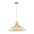 GLOBOSTAR® VENTALIA 999-0068 Boho Κρεμαστό Φωτιστικό Οροφής με Ντουί 1 x E27 AC 220-240V IP20 - Μπεζ - Μ40 x Π40 x Y23cm