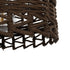 GLOBOSTAR® VERA 999-0069 Boho Κρεμαστό Φωτιστικό Οροφής με Ντουί 1 x E27 AC 220-240V IP20 - Καφέ - Μ50 x Π50 x Υ25cm