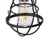 GLOBOSTAR® ALDO 999-0096 Vintage Κρεμαστό Φωτιστικό Οροφής με Ντουί 1 x E27 AC 220-240V IP20 - Μαύρο - Μ15 x Π15 x Υ24cm
