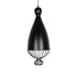 GLOBOSTAR® CARNEL 999-0110 Vintage Κρεμαστό Φωτιστικό Οροφής με Ντουί 1 x E27 AC 220-240V IP20 - Μαύρο - Μ26 x Π26 x Υ70cm