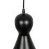 GLOBOSTAR® CARNEL 999-0110 Vintage Κρεμαστό Φωτιστικό Οροφής με Ντουί 1 x E27 AC 220-240V IP20 - Μαύρο - Μ26 x Π26 x Υ70cm