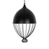 GLOBOSTAR® CANARIO 999-0111 Vintage Κρεμαστό Φωτιστικό Οροφής με Ντουί 1 x E27 AC 220-240V IP20 - Μαύρο - Μ28 x Π28 x Υ47cm