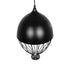 GLOBOSTAR® CANARIO 999-0111 Vintage Κρεμαστό Φωτιστικό Οροφής με Ντουί 1 x E27 AC 220-240V IP20 - Μαύρο - Μ28 x Π28 x Υ47cm