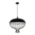 GLOBOSTAR® SOBRINO 999-0112 Vintage Κρεμαστό Φωτιστικό Οροφής με Ντουί 1 x E27 AC 220-240V IP20 - Μαύρο - Μ45 x Π45 x Υ45cm