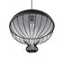 GLOBOSTAR® SOBRINO 999-0112 Vintage Κρεμαστό Φωτιστικό Οροφής με Ντουί 1 x E27 AC 220-240V IP20 - Μαύρο - Μ45 x Π45 x Υ45cm