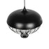 GLOBOSTAR® SOBRINO 999-0112 Vintage Κρεμαστό Φωτιστικό Οροφής με Ντουί 1 x E27 AC 220-240V IP20 - Μαύρο - Μ45 x Π45 x Υ45cm