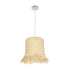 GLOBOSTAR® HAWAII 999-0125 Boho Κρεμαστό Φωτιστικό Οροφής με Ντουί 1 x E27 AC 220-240V IP20 - Μπεζ - Μ30 x Π30 x Υ30cm