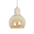 GLOBOSTAR® LUCREZIA 999-0143 Μοντέρνο Κρεμαστό Φωτιστικό Οροφής με Ντουί 1 x E27 AC 220-240V IP20 - Μελί - Μ18 x Π18 x Υ24cm