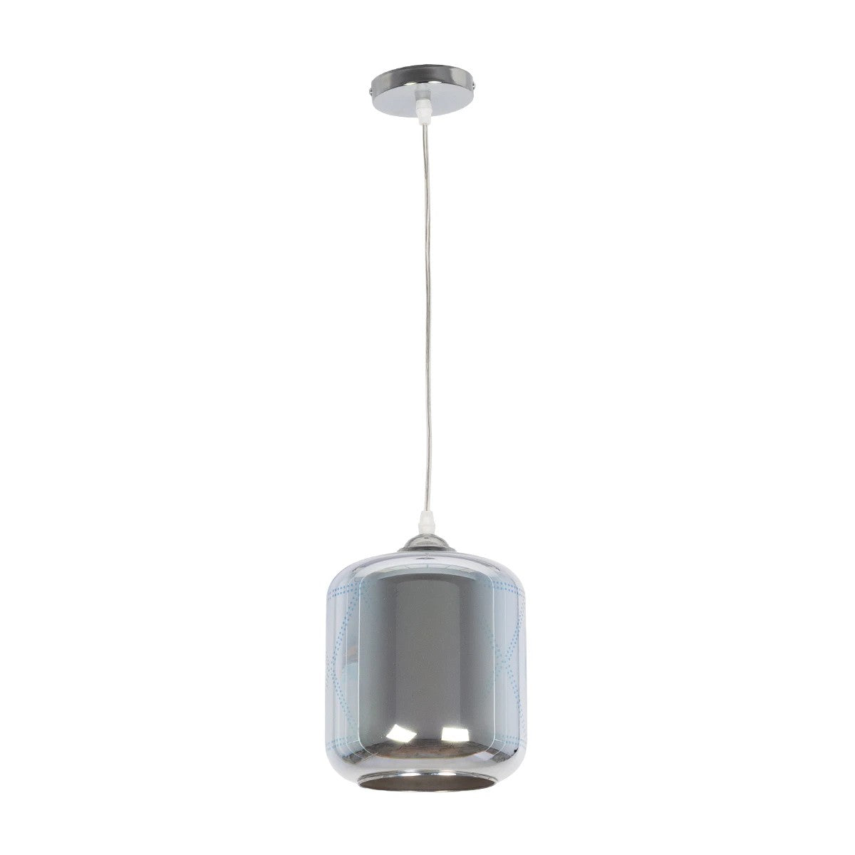 GLOBOSTAR® NEPTUNE 999-0149 Μοντέρνο Κρεμαστό Φωτιστικό Οροφής με Ντουί 1 x E27 AC 220-240V IP20 - Πολύχρωμο - Μ18 x Π18 x Υ25cm