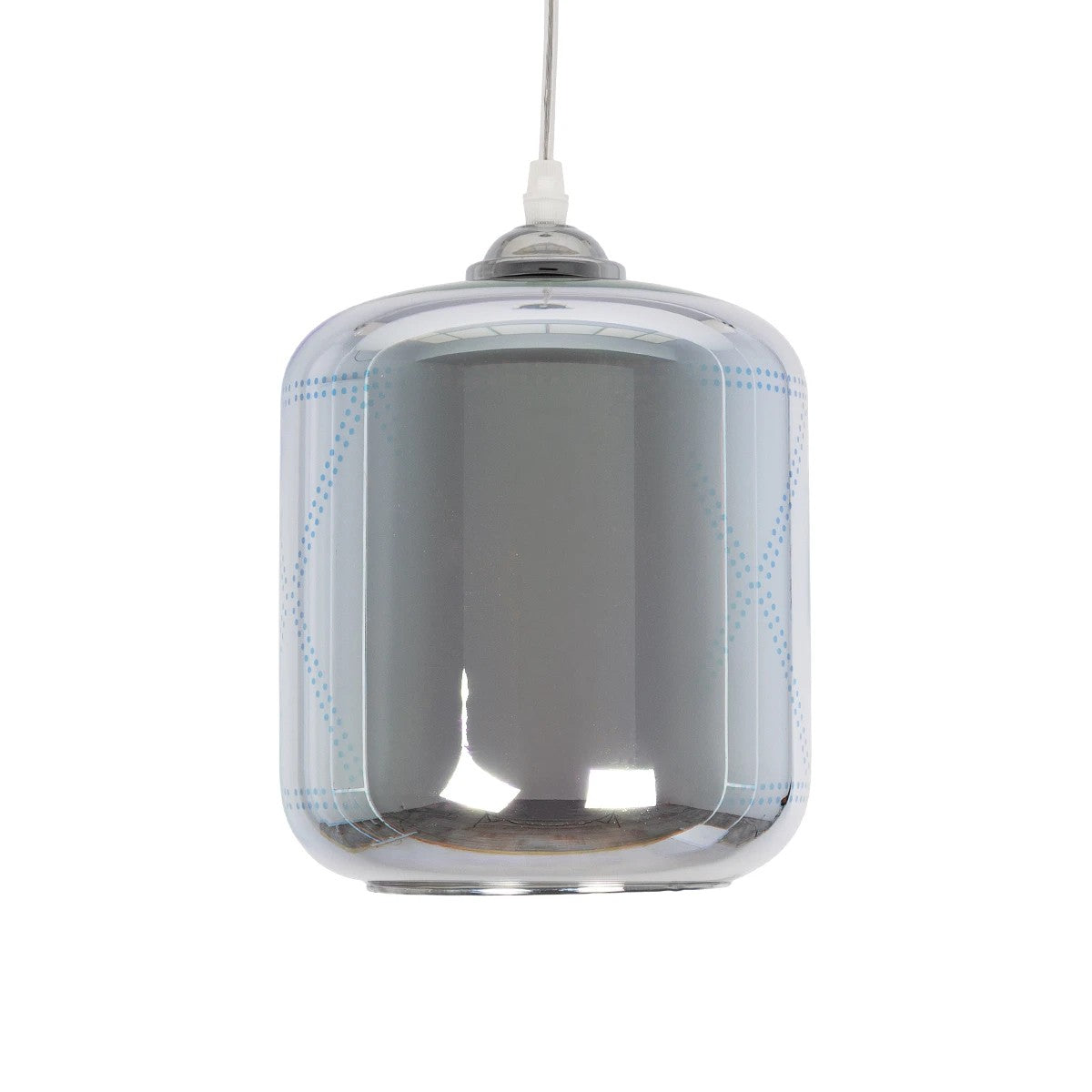 GLOBOSTAR® NEPTUNE 999-0149 Μοντέρνο Κρεμαστό Φωτιστικό Οροφής με Ντουί 1 x E27 AC 220-240V IP20 - Πολύχρωμο - Μ18 x Π18 x Υ25cm