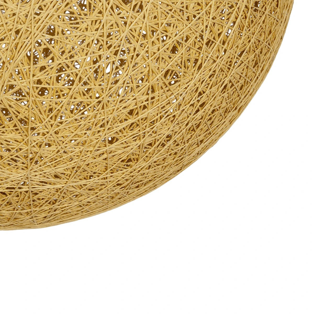 GLOBOSTAR® OCEANA 999-0155 Boho Κρεμαστό Φωτιστικό Οροφής με Ντουί 1 x E27 AC 220-240V IP20 - Μπεζ & Χρυσό - Μ60 x Π60 x Υ60cm