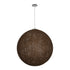 GLOBOSTAR® OCEANA 999-0156 Boho Κρεμαστό Φωτιστικό Οροφής με Ντουί 1 x E27 AC 220-240V IP20 - Καφέ - Μ60 x Π60 x Υ60cm