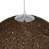 GLOBOSTAR® OCEANA 999-0156 Boho Κρεμαστό Φωτιστικό Οροφής με Ντουί 1 x E27 AC 220-240V IP20 - Καφέ - Μ60 x Π60 x Υ60cm