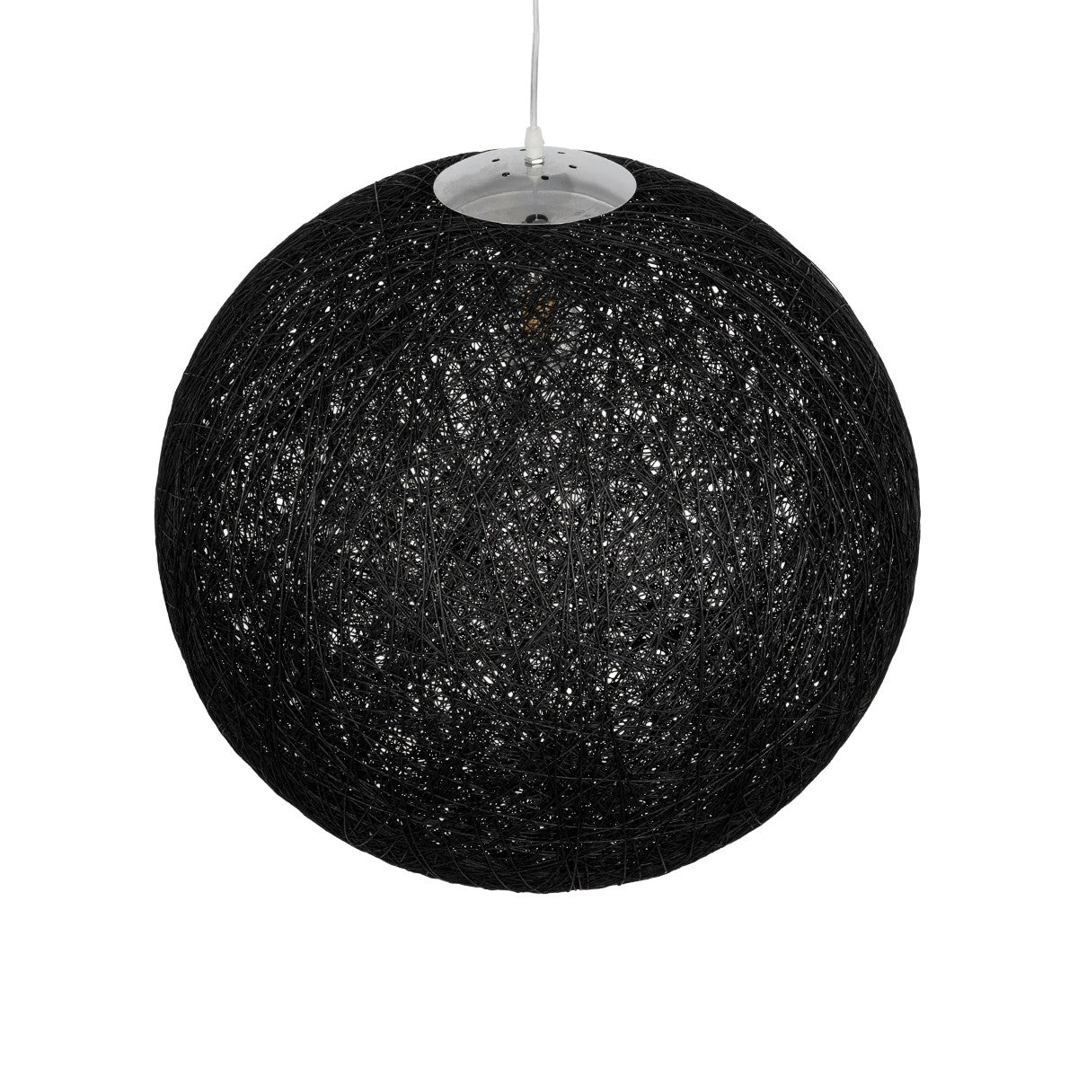GLOBOSTAR® OCEANA 999-0157 Boho Κρεμαστό Φωτιστικό Οροφής με Ντουί 1 x E27 AC 220-240V IP20 - Μαύρο - Μ60 x Π60 x Υ60cm