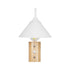 GLOBOSTAR® ALESSIA 999-0178 Μοντέρνο Φωτιστικό Τοίχου - Απλίκα με Ντουί 1 x E27 AC 220-240V IP20 - Μπεζ & Λευκό - Μ18 x Π26 x Υ29cm