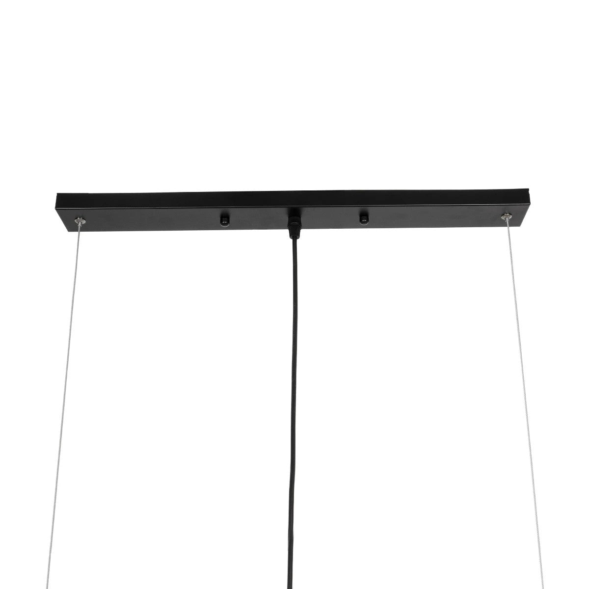 GLOBOSTAR® ESTERINA 999-0180 Μοντέρνο Κρεμαστό Φωτιστικό Οροφής με Ντουί 2 x E27 AC 220-240V IP20 - Μαύρο & Χρυσό - Μ100 x Π10 x Y10cm