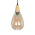 GLOBOSTAR® NOAH 999-0185 Μοντέρνο Κρεμαστό Φωτιστικό Οροφής με Ντουί 1 x E27 AC 220-240V IP20 - Μελί & Μπεζ - Μ16 x Π16 x Υ32cm