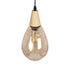 GLOBOSTAR® NOAH 999-0185 Μοντέρνο Κρεμαστό Φωτιστικό Οροφής με Ντουί 1 x E27 AC 220-240V IP20 - Μελί & Μπεζ - Μ16 x Π16 x Υ32cm