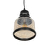 GLOBOSTAR® OLIVER 999-0187 Vintage Κρεμαστό Φωτιστικό Οροφής με Ντουί 1 x E27 AC 220-240V IP20 - Μελί & Μαύρο - Μ15 x Π15 x Υ21.5cm