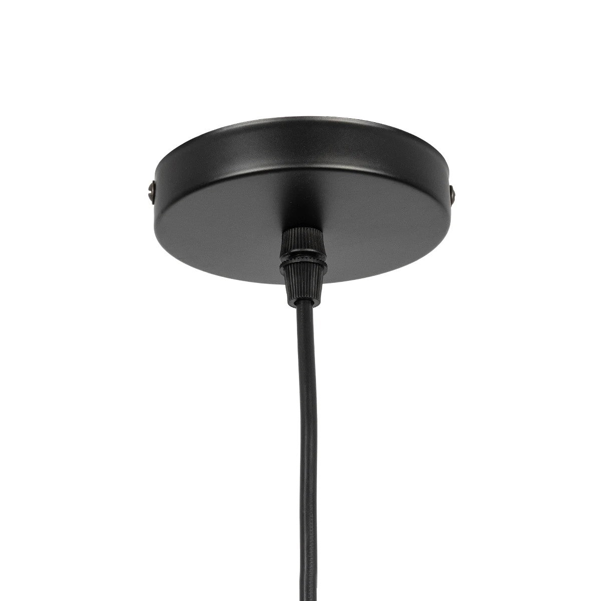 GLOBOSTAR® OLIVER 999-0187 Vintage Κρεμαστό Φωτιστικό Οροφής με Ντουί 1 x E27 AC 220-240V IP20 - Μελί & Μαύρο - Μ15 x Π15 x Υ21.5cm
