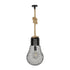 GLOBOSTAR® URBAN 999-0192 Vintage Κρεμαστό Φωτιστικό Οροφής με Ντουί 1 x E27 AC 220-240V IP20 - Μαύρο & Μπεζ - Μ28 x Π28 x Υ80cm