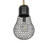GLOBOSTAR® URBAN 999-0192 Vintage Κρεμαστό Φωτιστικό Οροφής με Ντουί 1 x E27 AC 220-240V IP20 - Μαύρο & Μπεζ - Μ28 x Π28 x Υ80cm