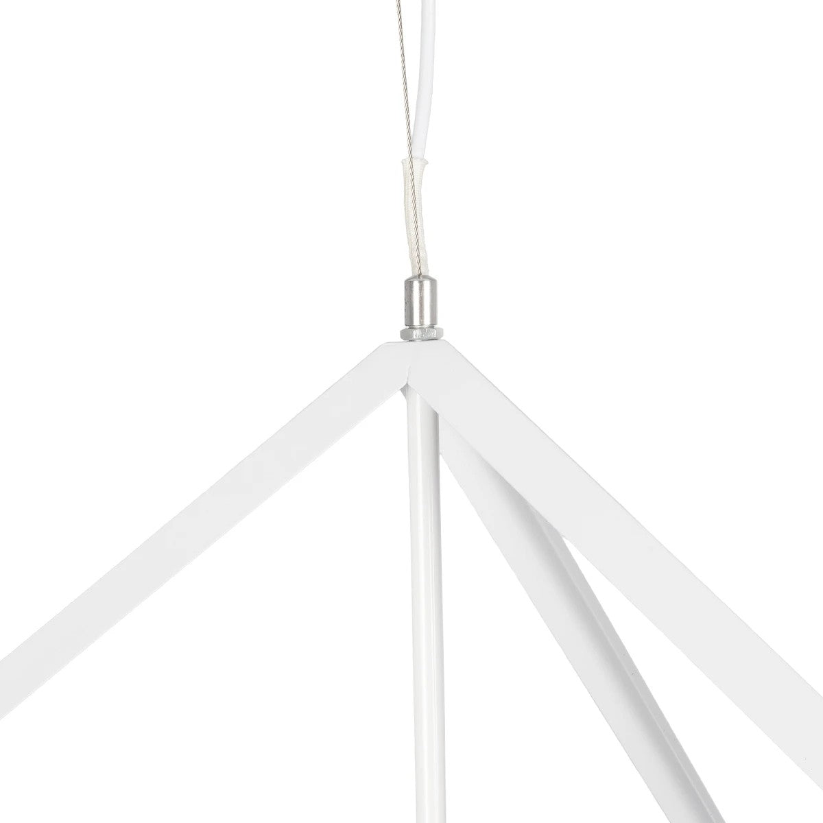 GLOBOSTAR® CUBE 999-0217 Μοντέρνο Κρεμαστό Φωτιστικό Οροφής με Ντουί 1 x E27 AC 220-240V IP20 - Λευκό - Μ70 x Π70 x Y87cm