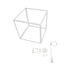 GLOBOSTAR® CUBE 999-0217 Μοντέρνο Κρεμαστό Φωτιστικό Οροφής με Ντουί 1 x E27 AC 220-240V IP20 - Λευκό - Μ70 x Π70 x Y87cm