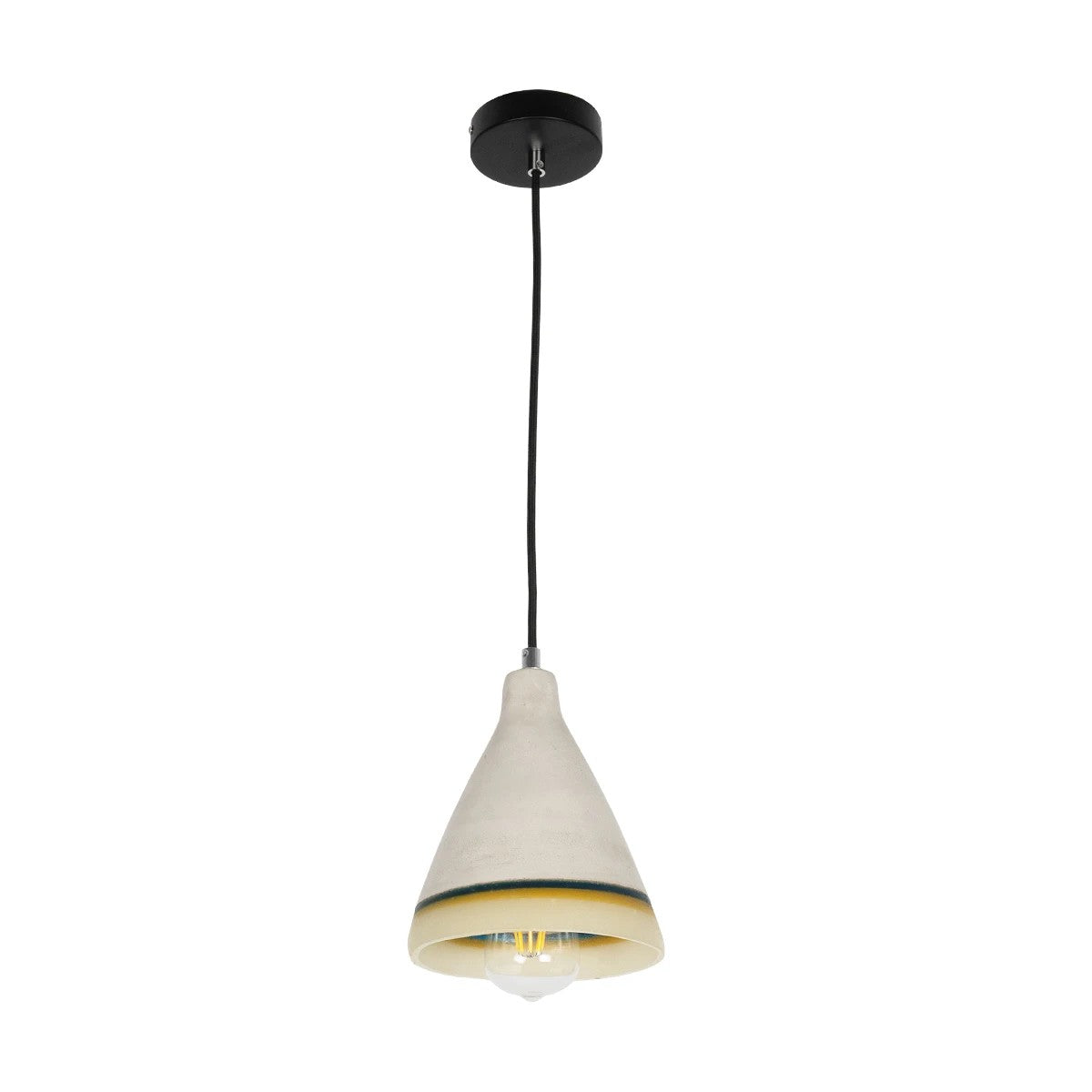 GLOBOSTAR® BEVIN 999-0219 Μοντέρνο Κρεμαστό Φωτιστικό Οροφής με Ντουί 1 x E27 AC 220-240V IP20 - Πολύχρωμο - Μ17 x Π17 x Υ21,5cm