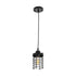 GLOBOSTAR® DARSEY 999-0227 Vintage Κρεμαστό Φωτιστικό Οροφής με Ντουί 1 x E27 AC 220-240V IP20 - Μαύρο - Μ10 x Π10 x Υ19cm